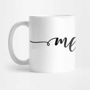 Merry Christmas design, Merry lettering Mug